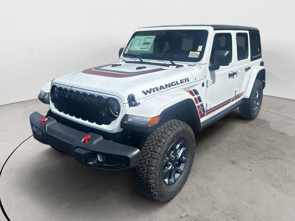 2026 Jeep Wrangler 4-Door Willys '41 in Bright White Clearcoat — front three-quarter view