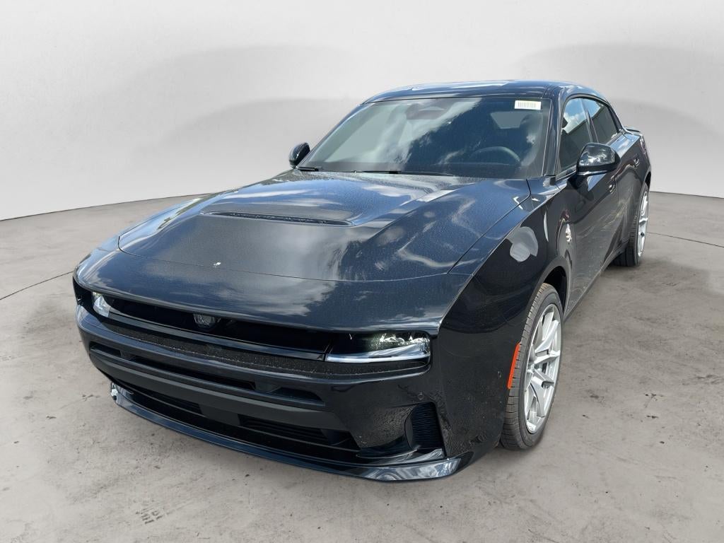 2026 Dodge Charger CHARGER SCAT PACK 4-DOOR AWD in Diamond Black Crystal Pearlcoat — front three-quarter view