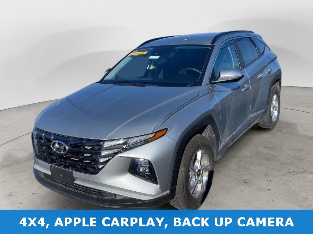 2023 Hyundai Tucson SEL in Shimmering Silver — front three-quarter view